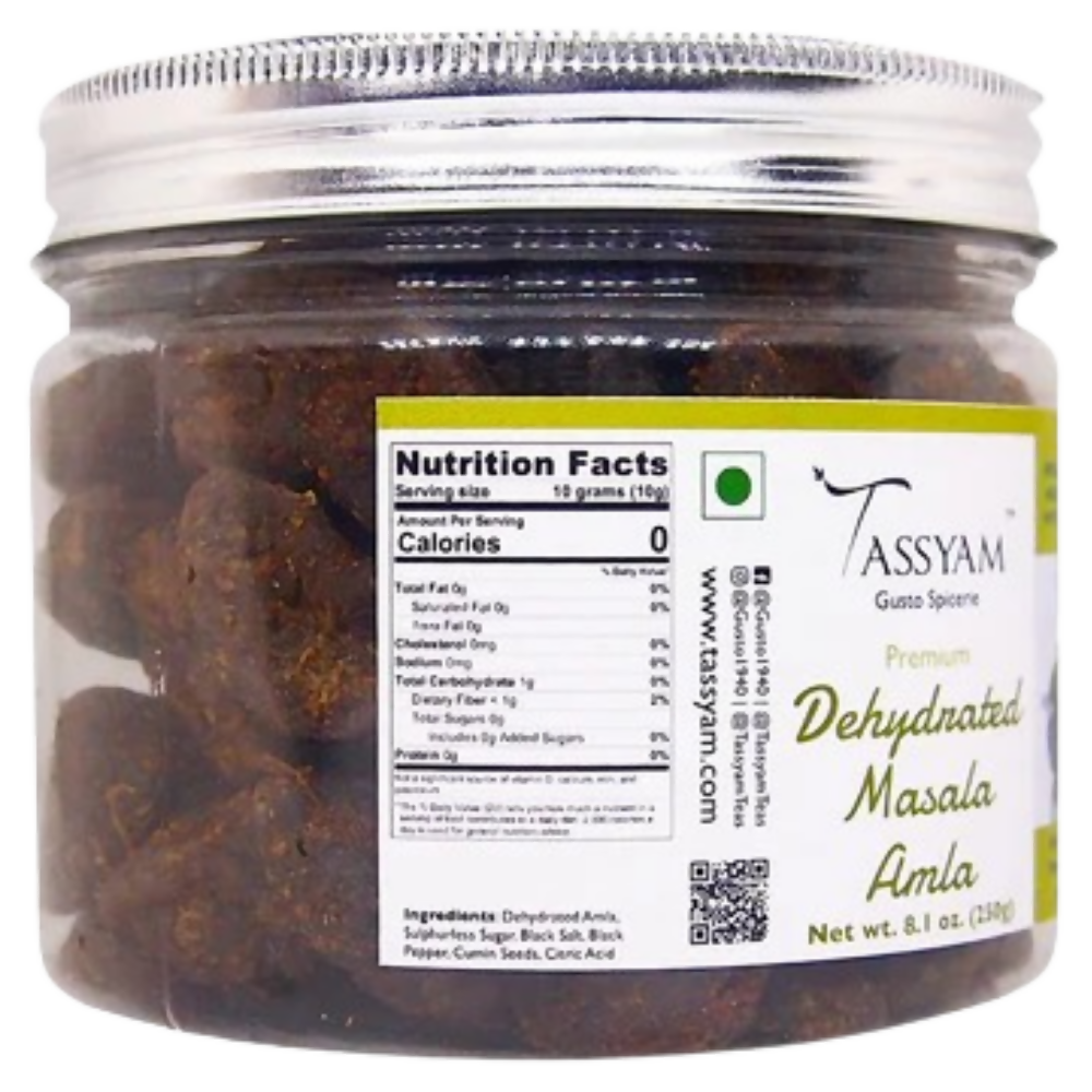 Tassyam Organics Dehydrated Masala Amla Slices | Grocsy