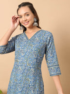 FIORRA Women's Wine Cotton Straight Kurta Set | Grocsy