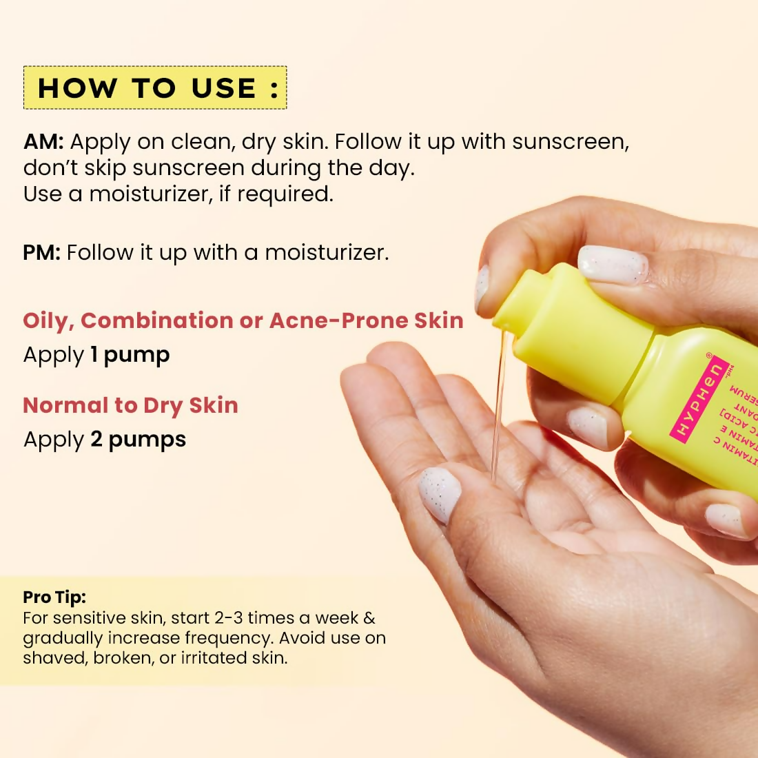 Hyphen By Kriti Sanon 10% Vitamin C, 1% Vitamin E & Ferulic Acid Serum | Grocsy