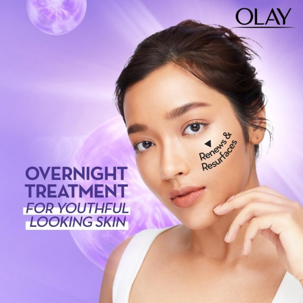 Olay Retinol Kit For Overnight Repair - Serum With Free Cleanser | Grocsy