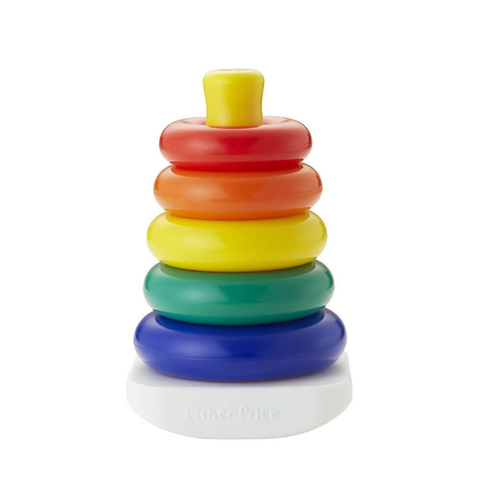 Fisher Price Rock-A-Stack - Classic Stacking Toy With 5 Colorful Rings | Grocsy