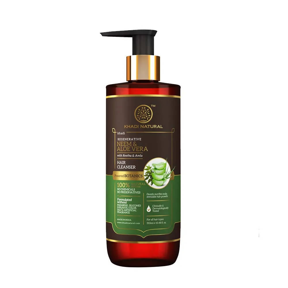 Khadi Natural Khadi Natural Neem & Aloe Vera Hair Cleanser With Reetha & Amla | Grocsy