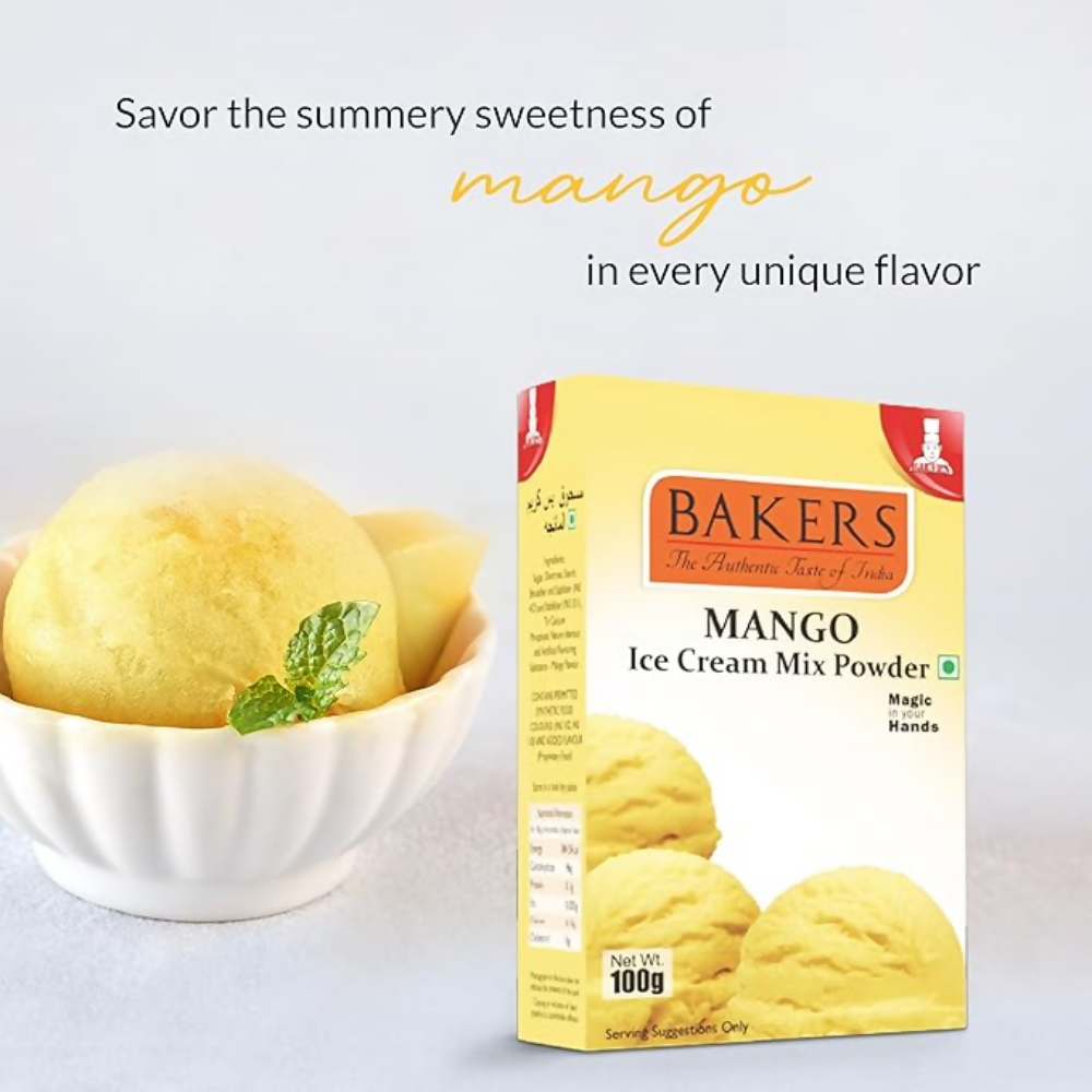 BAKERS Mango Ice Cream Mix Powder | Grocsy