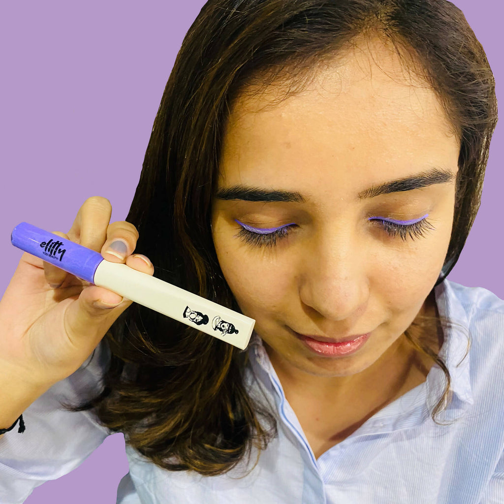 Elitty Lilac Purple Pop Color Matte Finish Liquid Eyeliner - Lilac Dreams-Purple | Grocsy