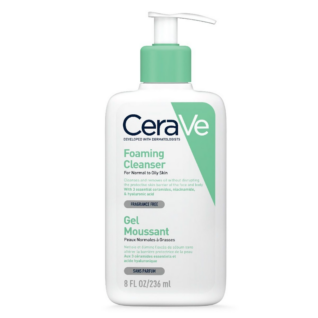 Cerave Foaming Daily Gel Cleanser for Normal to Oily Skin | Grocsy