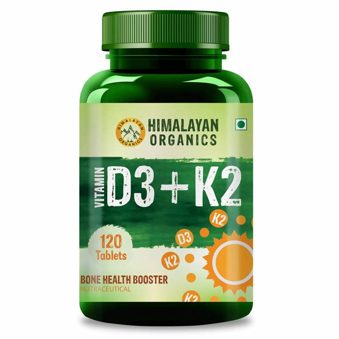 Himalayan Organics Vitamin D3 + K2 Promote Healthy Bones Nutraceutical Tablets | Grocsy