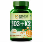 Himalayan Organics Vitamin D3 + K2 Promote Healthy Bones Nutraceutical Tablets | Grocsy