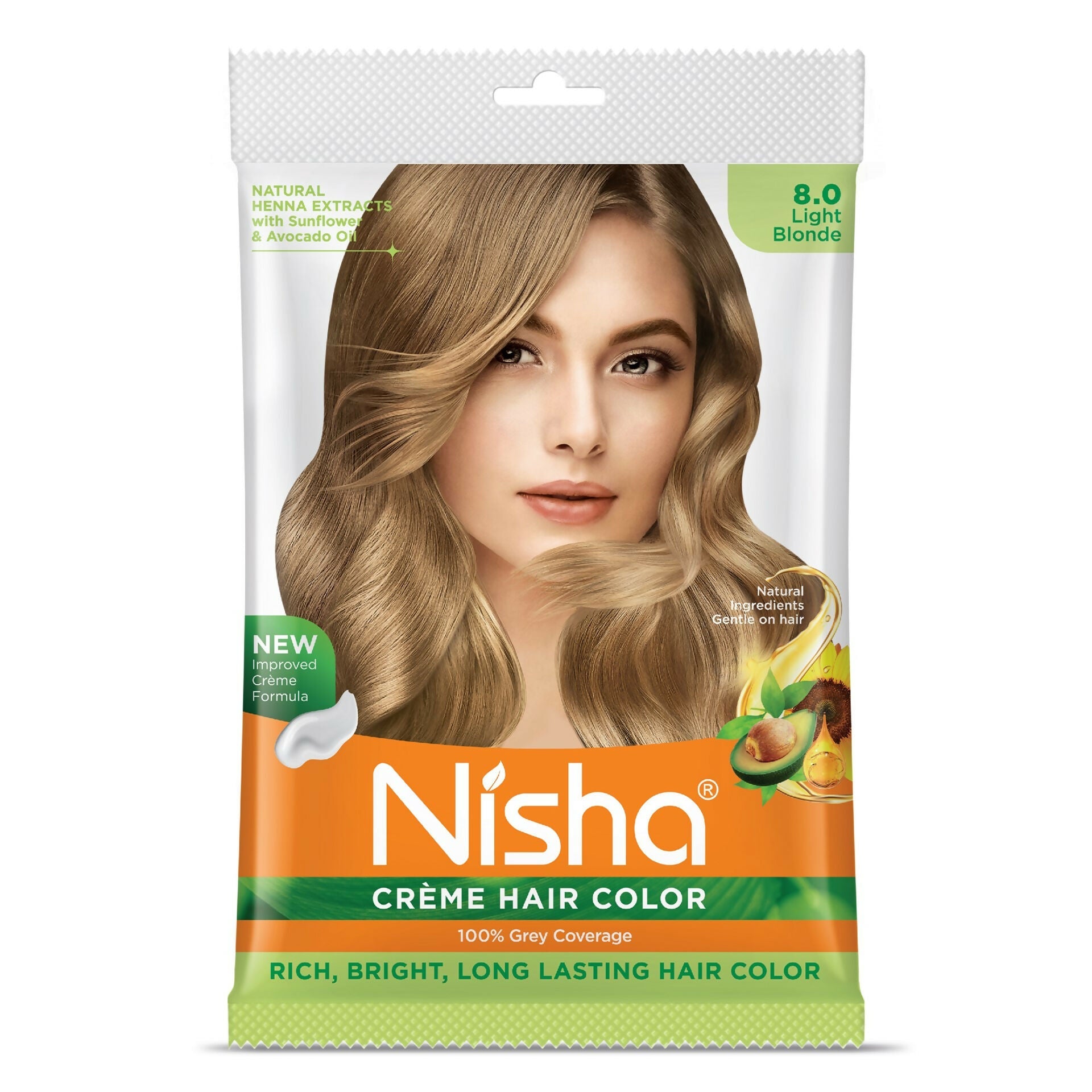 Nisha Creme Hair Color for Women - Light Blonde | Grocsy