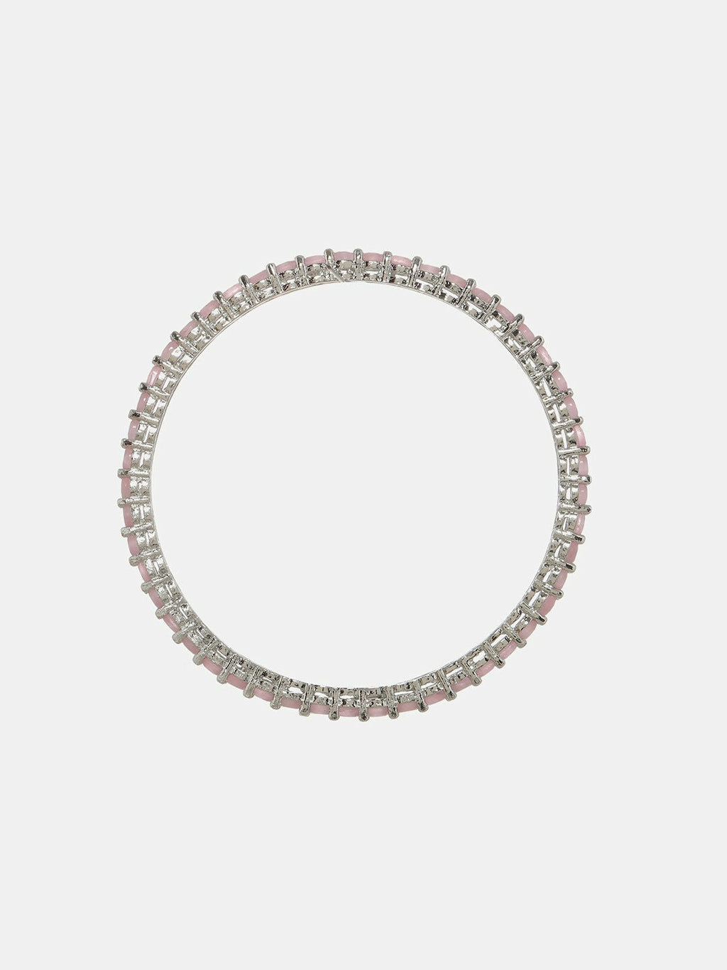 Pink Stone Bangle- Ruby Raang