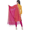 A R Silk Magenta Color VNS Border Buti Dupattas and Chunnis | Grocsy