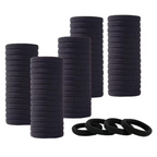 Bronson Professional Hair Rubber Bands Ponytail Holder with Storage Box - Black | Grocsy