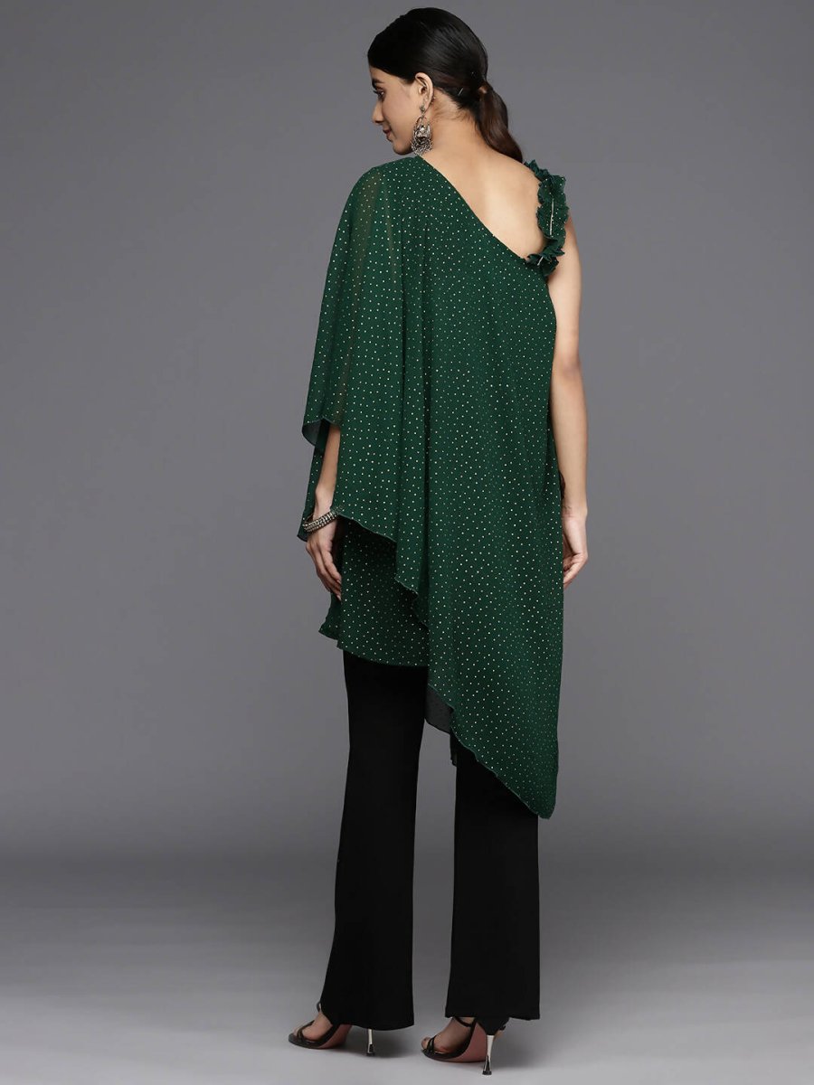 Ahalyaa Women's Traditional wear Tunic - Dark Green | Grocsy