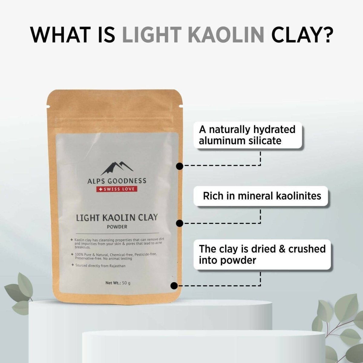 Alps Goodness Light Kaolin Clay Powder | Grocsy