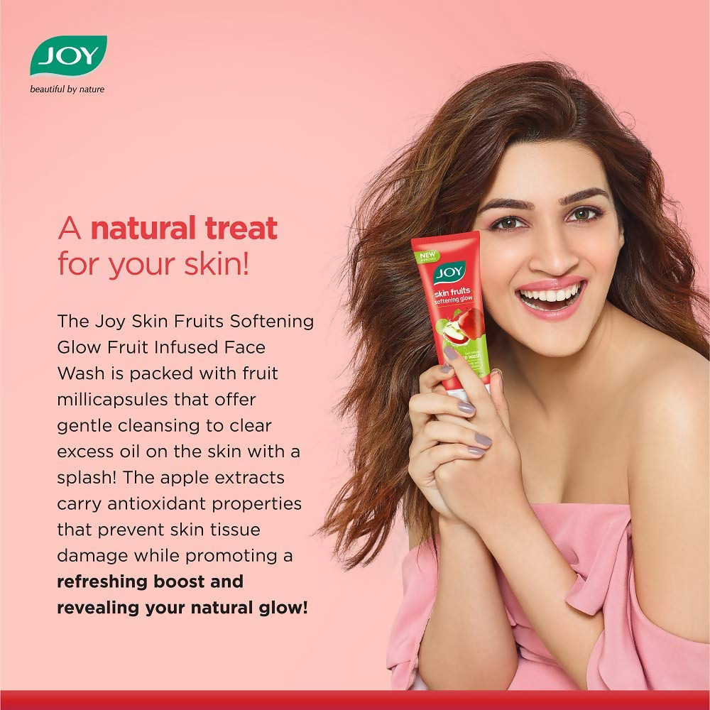 Joy Apple Face Wash For Skin Softening Dead Skin Removal & Exfoliation | Grocsy