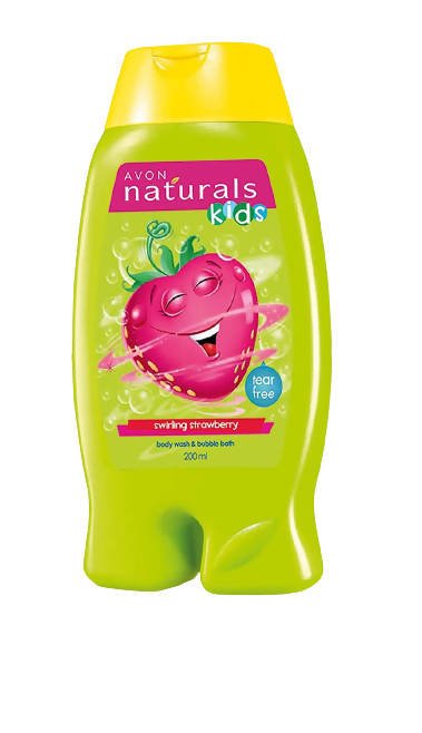 Avon Naturals Kids Swirling Strawberry Body Wash & Bubble Bath | Grocsy