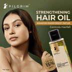 Pilgrim Amazonian Patua Strengthening Hair Oil With Argan & Avocado Oil For Strong & Silky Hair | Grocsy