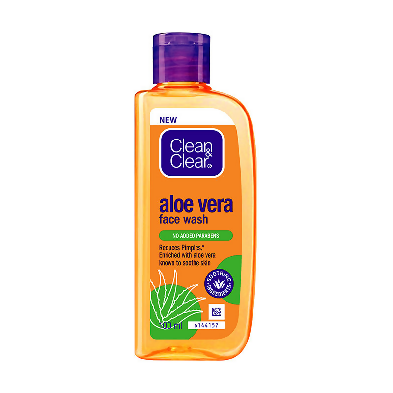 Clean & Clear Aloe Vera Face Wash - Gentle Hydrating Cleanser for Oily Skin | Grocsy