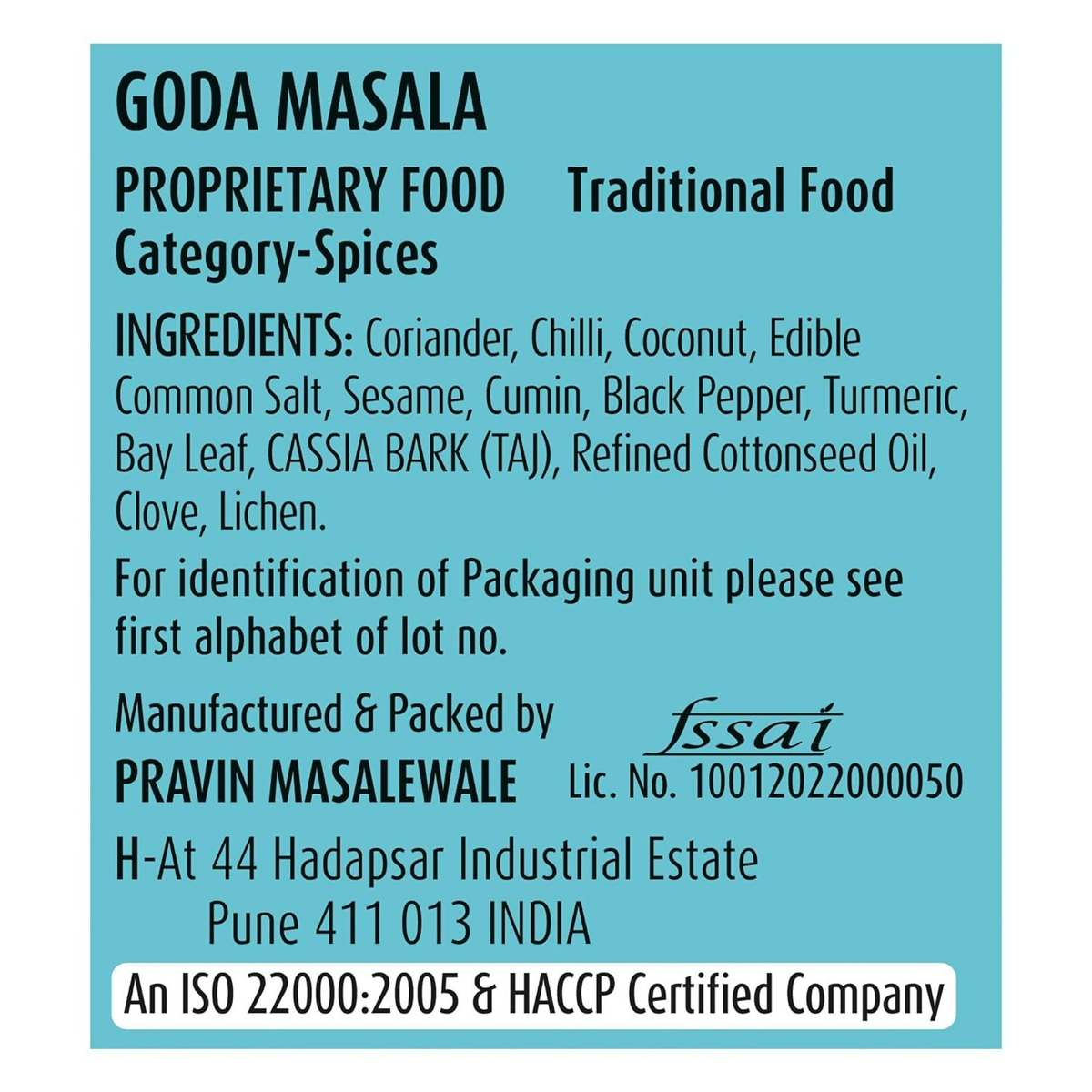 Suhana Ambari Goda Masala Pouch | Grocsy