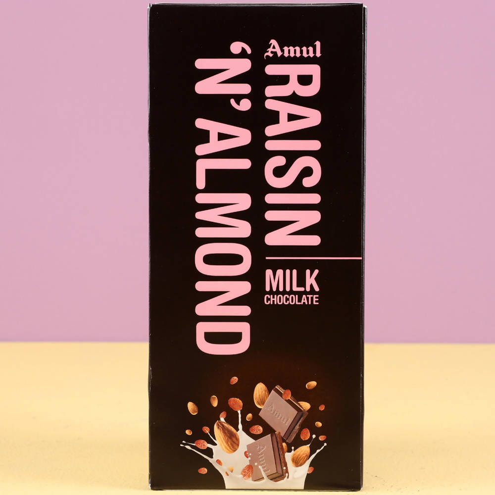 Black Panther Rakhi & Amul Raisin N Almond Chocolate | Grocsy