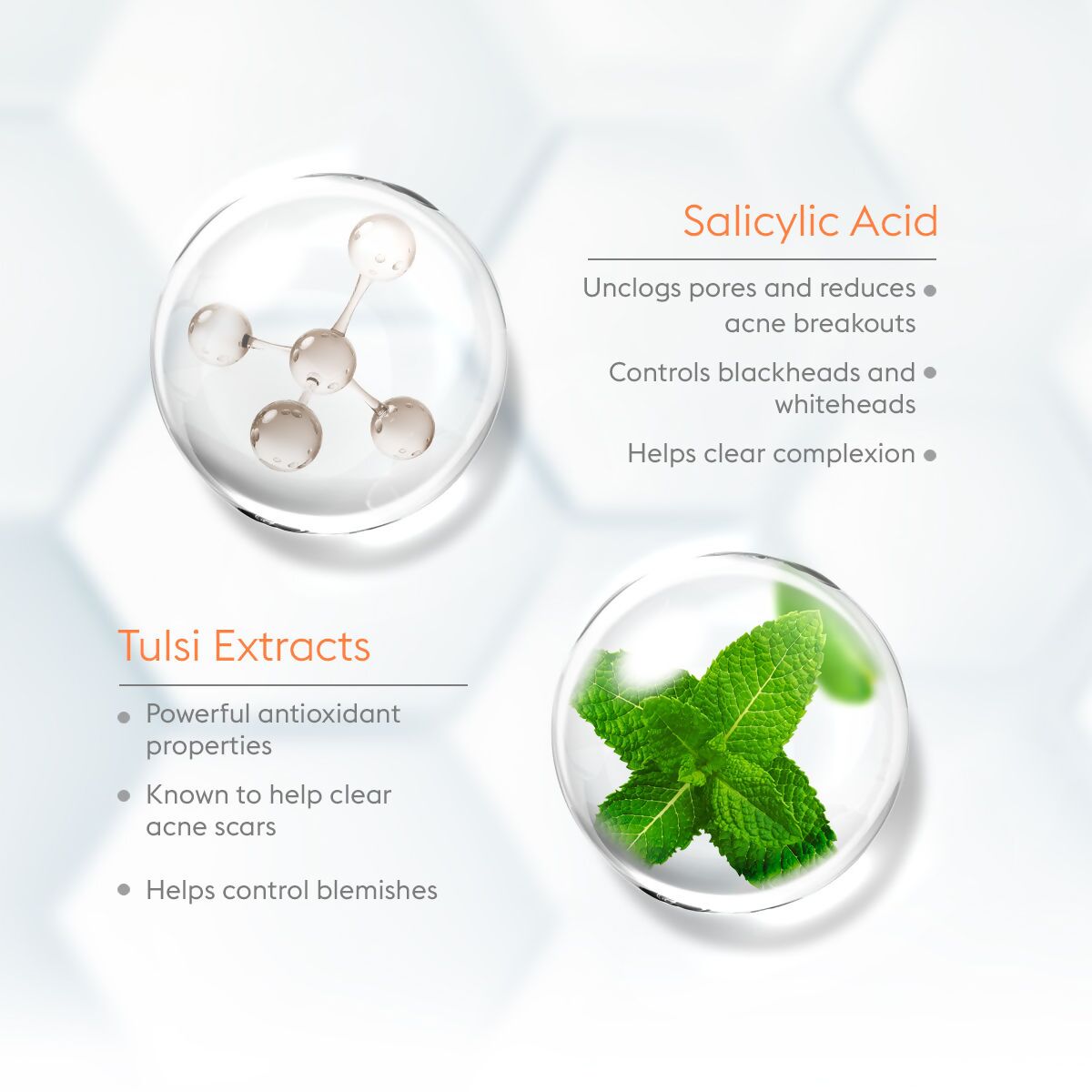 VLCC Acne Defense Serum Face Wash with Salicylic Acid Serum & Tulsi | Grocsy