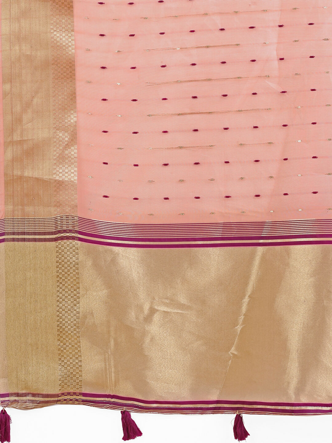 Shree Shyam Fashion Florance Light Pink Organza Saree | Grocsy