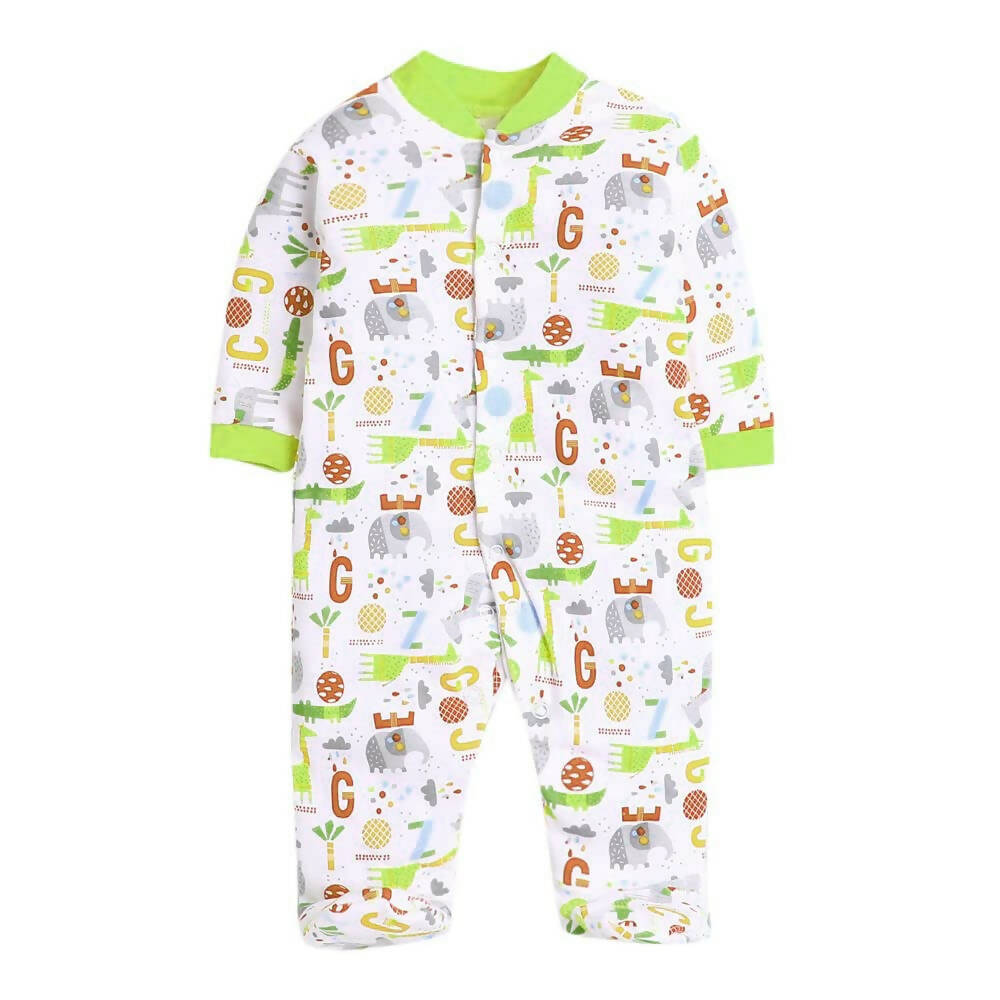 Daddy - G Rompers/Sleepsuits/Jumpsuit /Night Suits for New Born Babies - Green | Grocsy