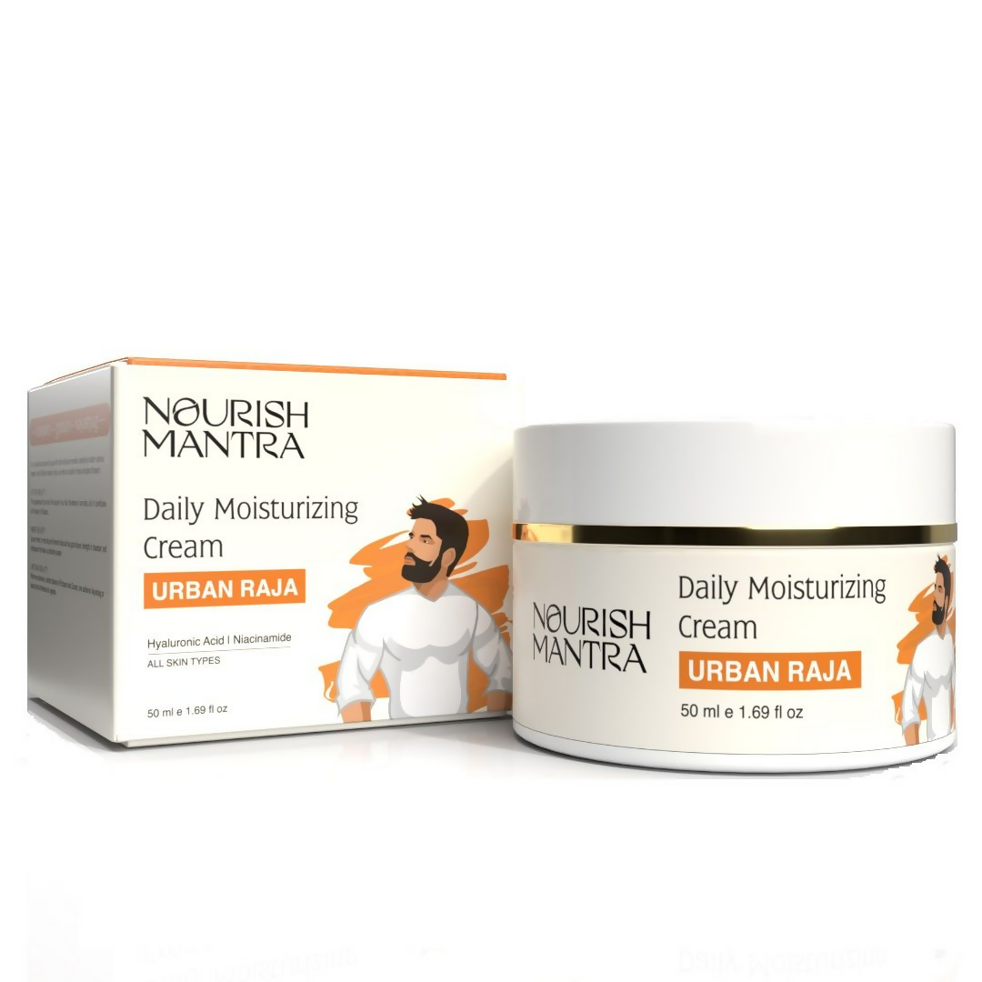 Nourish Mantra Urban Raja Daily Moisturizing Face Cream with Hyaluronic Acid & Niacinamide | Grocsy