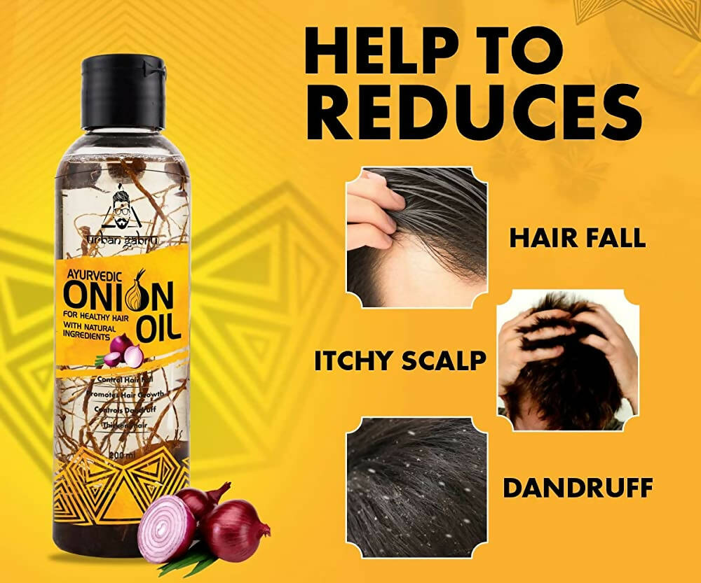 Urbangabru Ayurvedic Onion Hair Oil | Grocsy