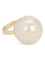 Cream Pearl Adjustable Ring- Ruby Raang | Grocsy