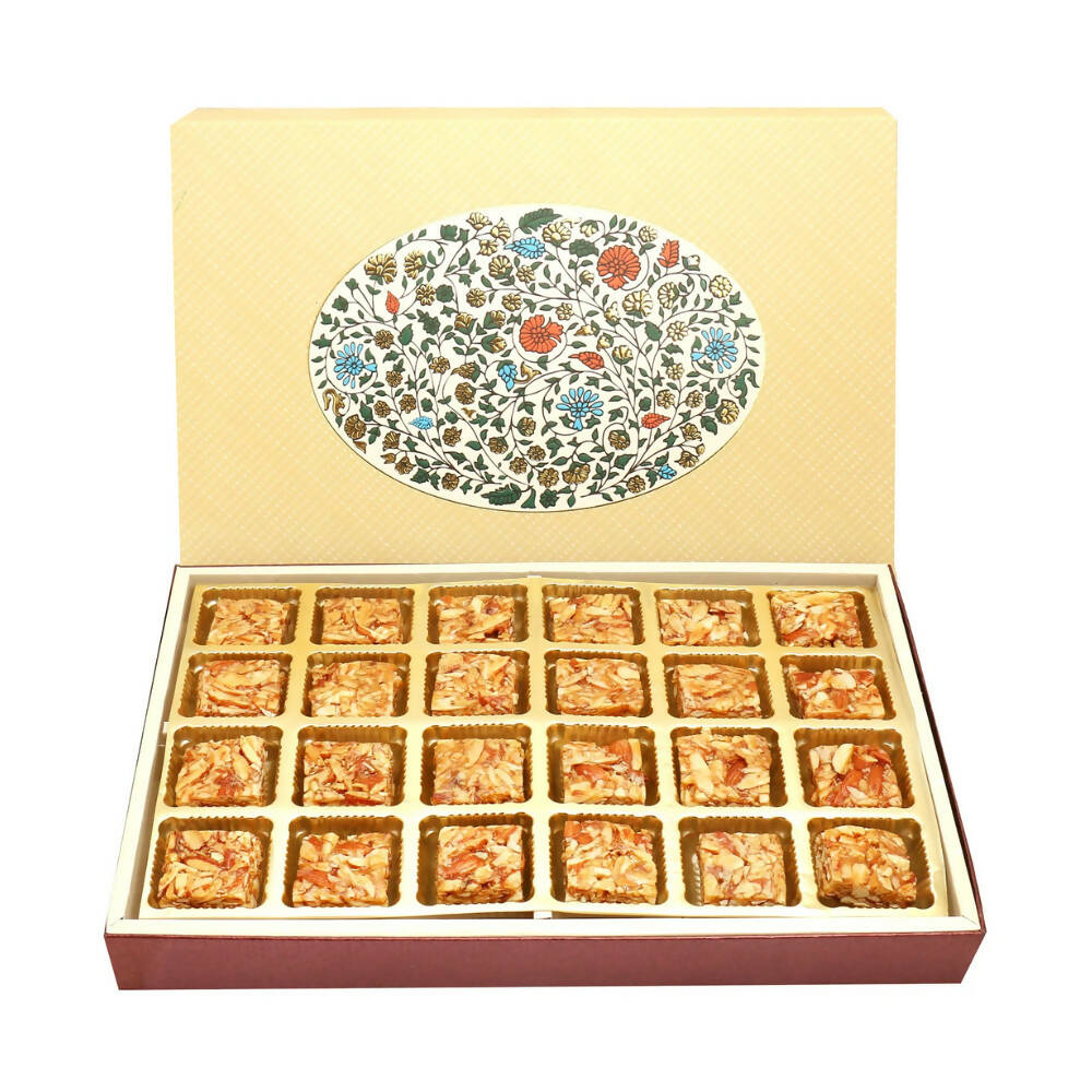 Ghasitaram Roasted Almond Bites Box | Grocsy