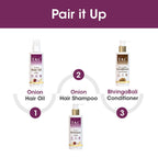 TAC - The Ayurveda Co. Onion Hair Shampoo for Hair Regrowth & Frizz Free Hair | Grocsy