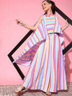 Ahalyaa Women's Traditional Wear Co-ods - Multi | Grocsy