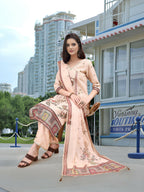 Joban Fashion Off White Position Digital Print With Position Foil Kurta Set | Grocsy