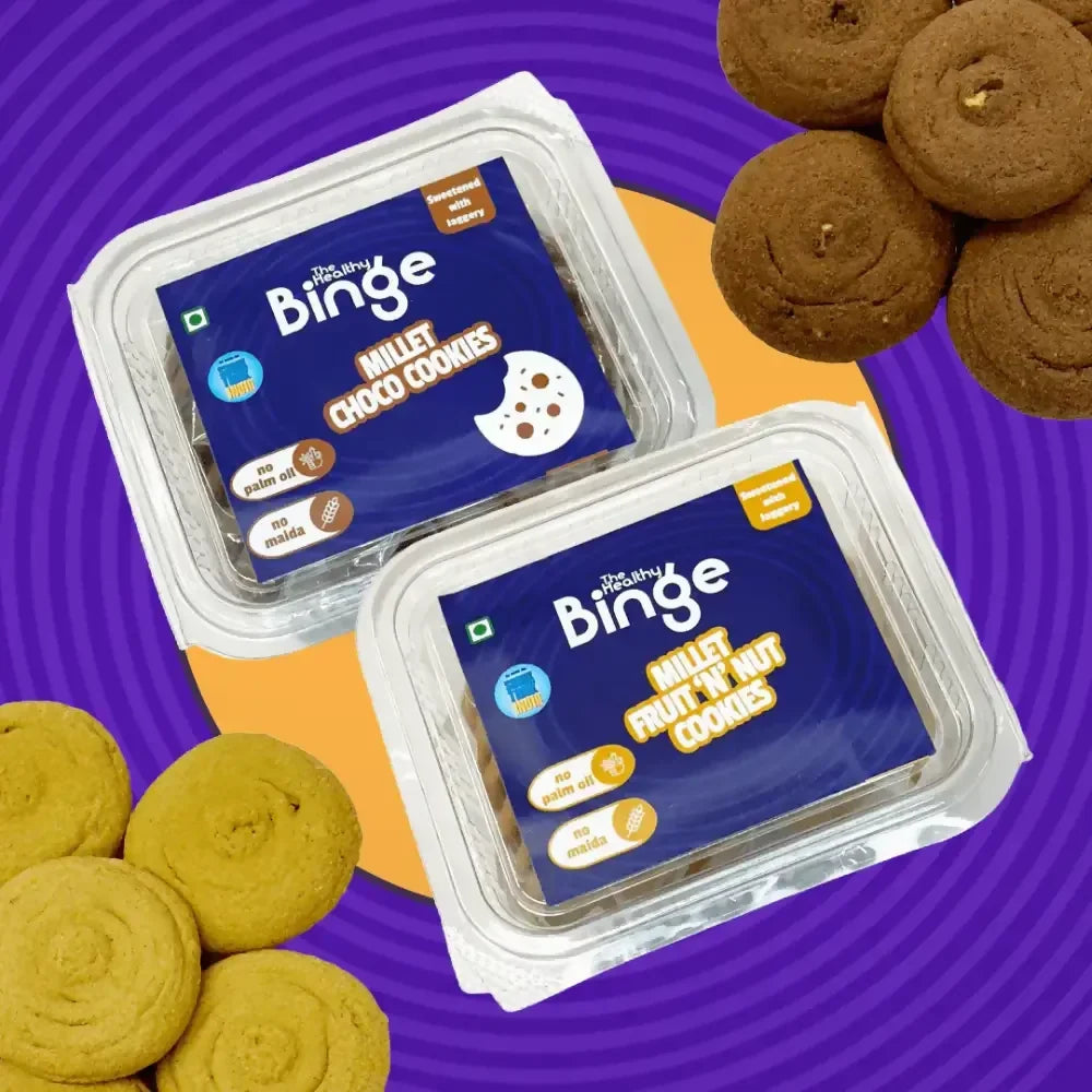 The Healthy Binge Assorted Cookies | No Maida & No Refined Sugar | Grocsy