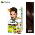 Garnier Color Naturals Creme Riche Men Hair Color - Shade 3 Darkest Brown | Grocsy