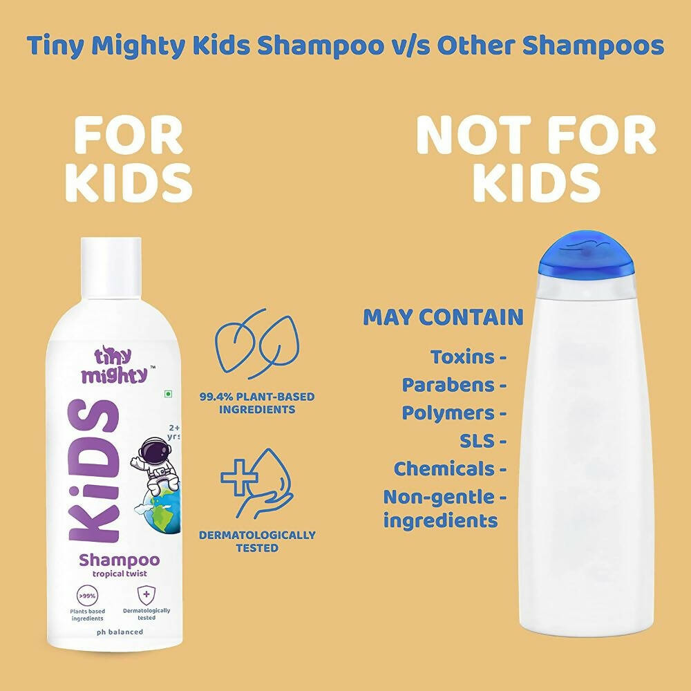 Tiny Mighty Kids Shampoo, Body Lotion And Oil Combo | Grocsy