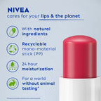 Nivea Cherry Shine Lip Balm 24 H Melt in Moisture Formula Glossy Finish | Grocsy