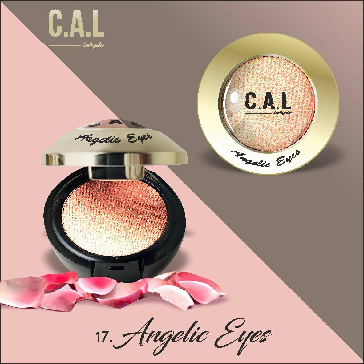 CAL Los Angeles Angelic Eye Shadow (Single Eyes) 17-Brown | Grocsy