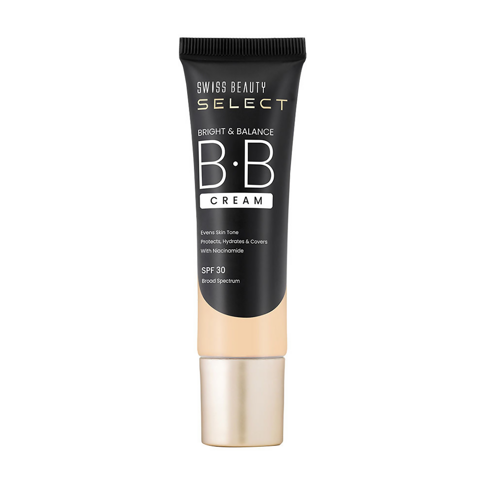 Swiss Beauty Select Bright & Balance BB Cream With Niacinamide - 3 Butter Nude | Grocsy