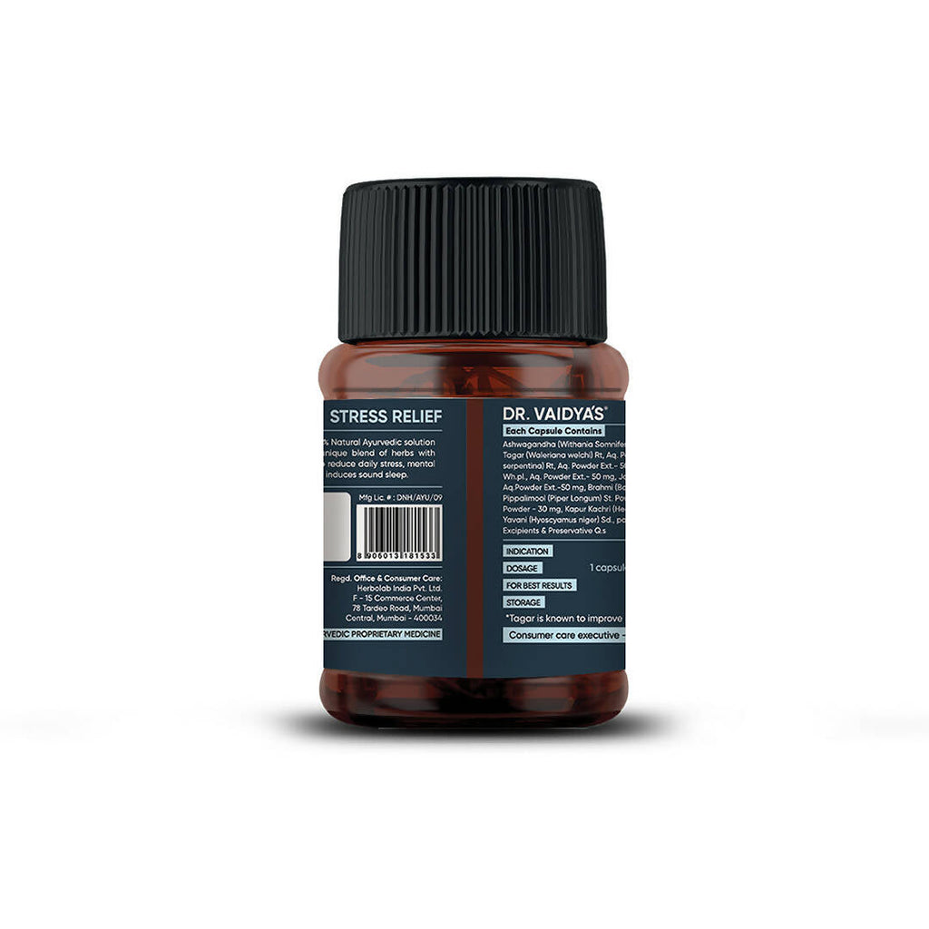 Dr. Vaidya's Stress Relief Capsules | Grocsy