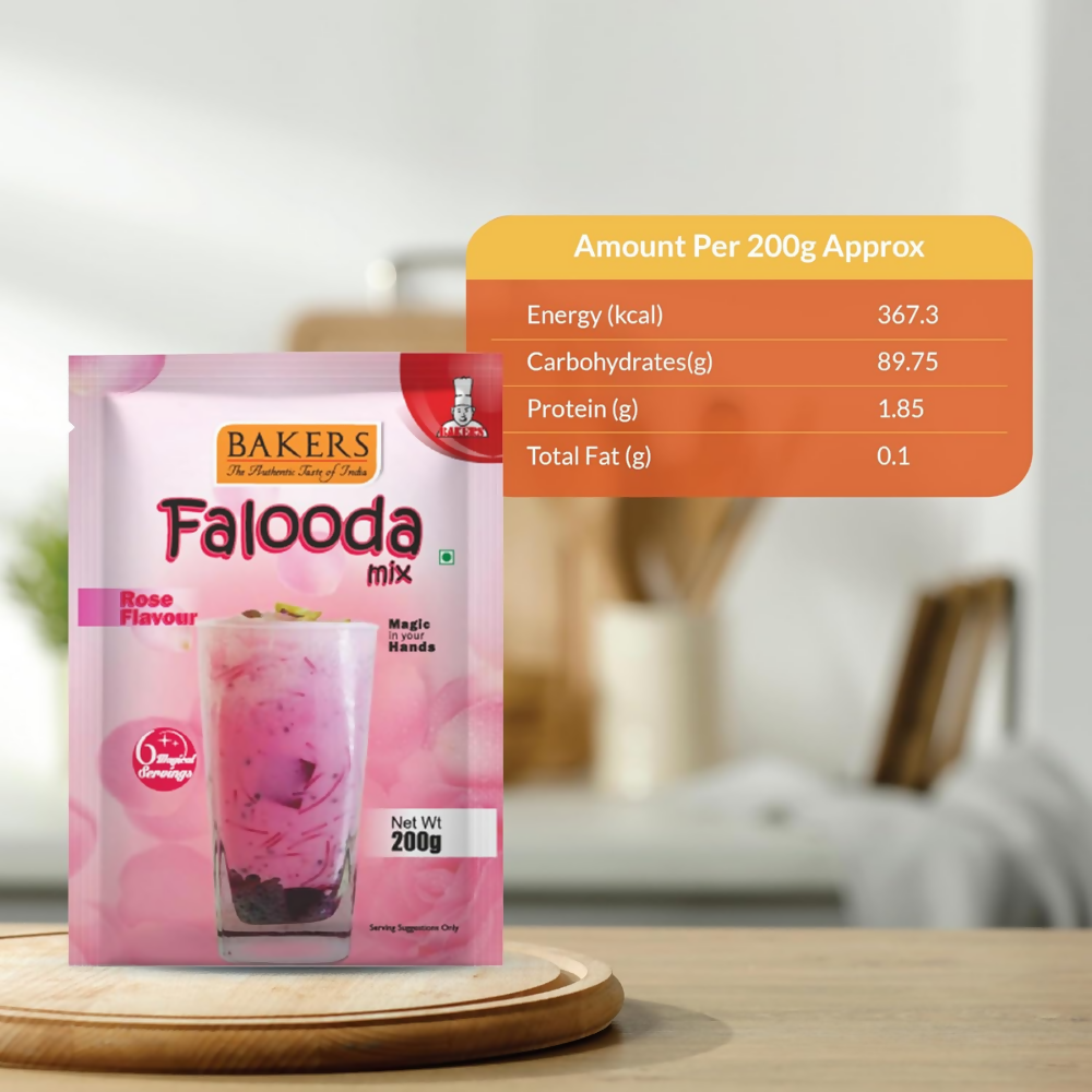 BAKERS Rose Flavored Falooda Mix | Grocsy