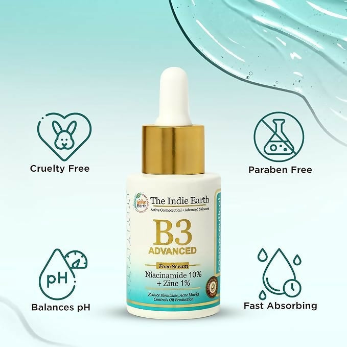 The Indie Earth B3 Advanced Niacinamide 10% & Zinc 1 % Face Serum | Grocsy
