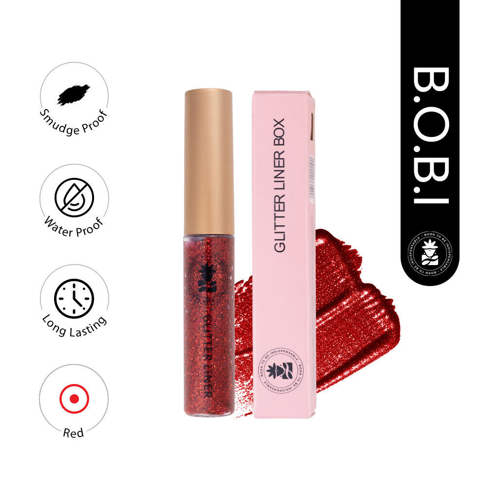 BOBI Glitter Eyeliner Red Diamond Sparkle Finish | Grocsy