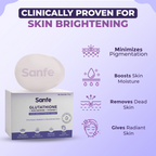 Sanfe Glutathione + Niacinamide + Vitamin C Brightening Soap | Grocsy