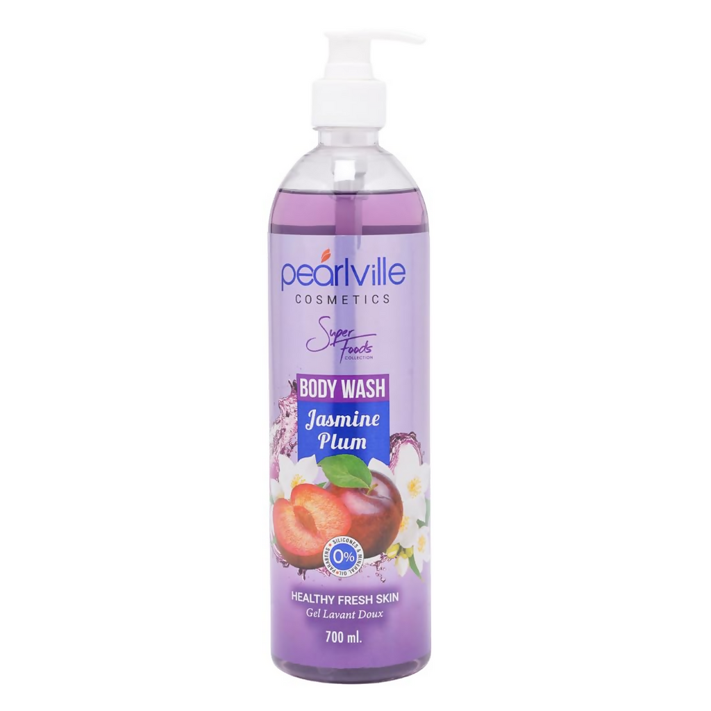 Pearlville Super Foods Collection Jasmine Plum Body Wash | Grocsy