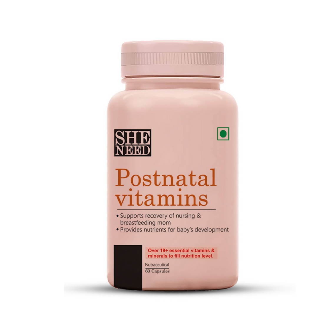 SheNeed Postnatal Vitamins Supports Recovery Capsules | Grocsy