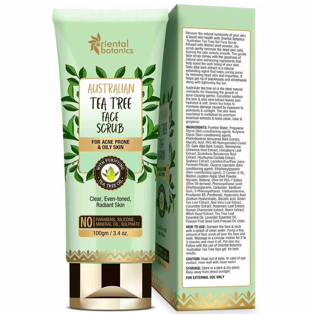 Oriental Botanics Australian Tea Tree Face Scrub | Grocsy