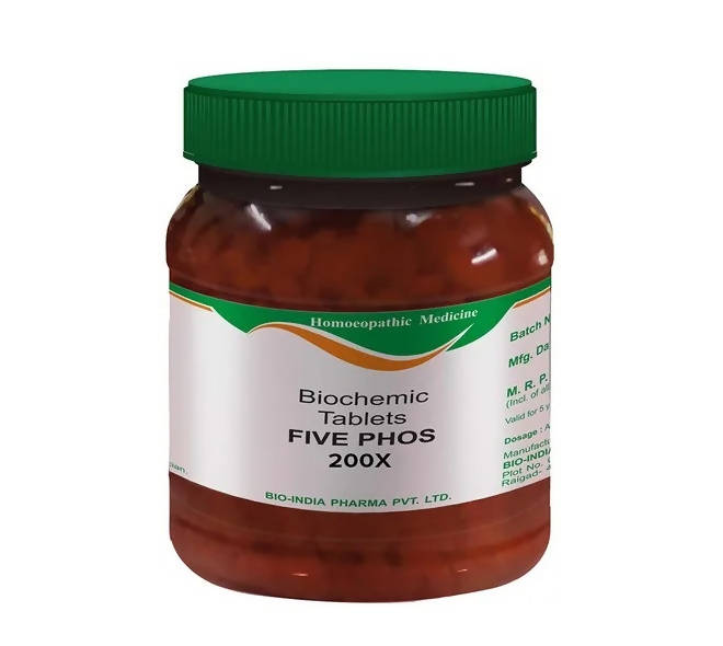 Bio India Homeopathy Five Phos Biochemic Tablets | Grocsy