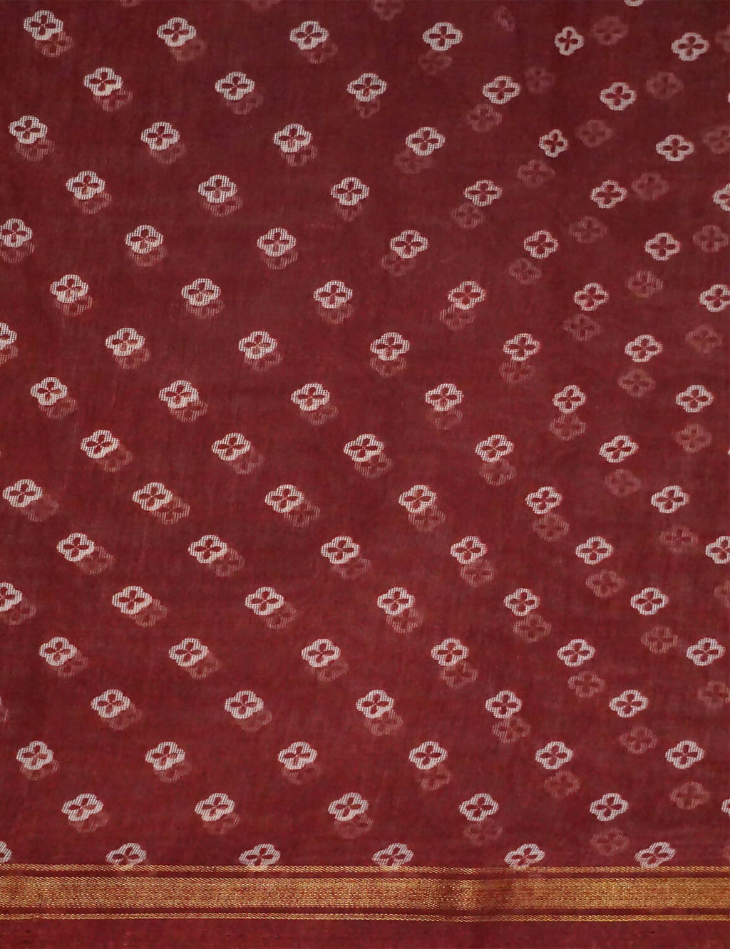 Shades Of Peppy Red Floral Design Semi Chanderi Saree By Gayathri Reddy Designer Studio | Grocsy