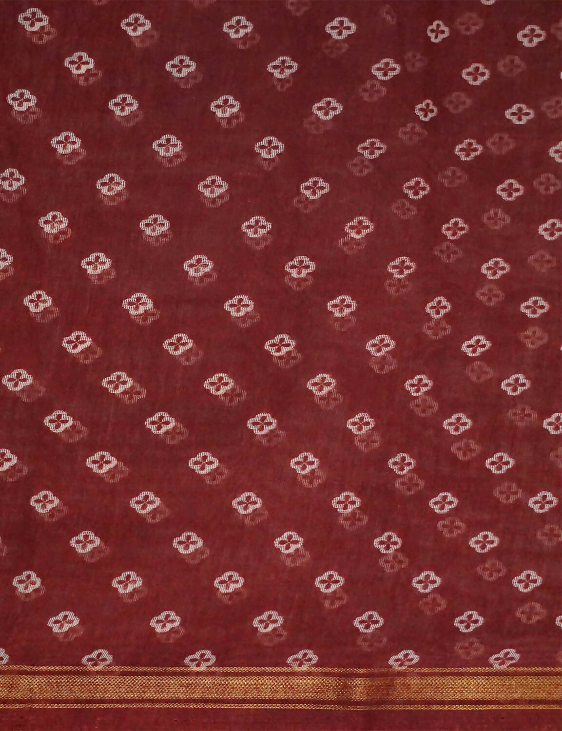 Shades Of Peppy Red Floral Design Semi Chanderi Saree By Gayathri Reddy Designer Studio | Grocsy